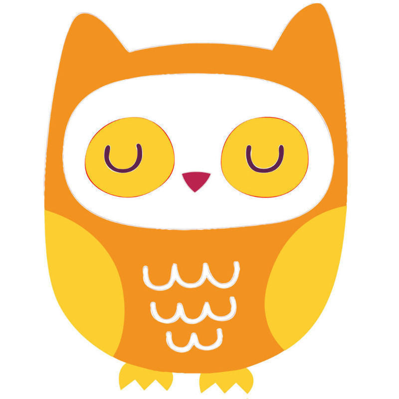 Purple Owl Wall Stickers - Totally Movable