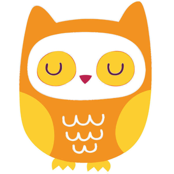 Purple Owl Wall Stickers - Totally Movable