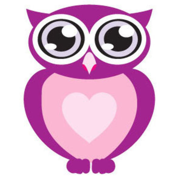 Green owl with big eyes Wall Sticker - Totally Movable